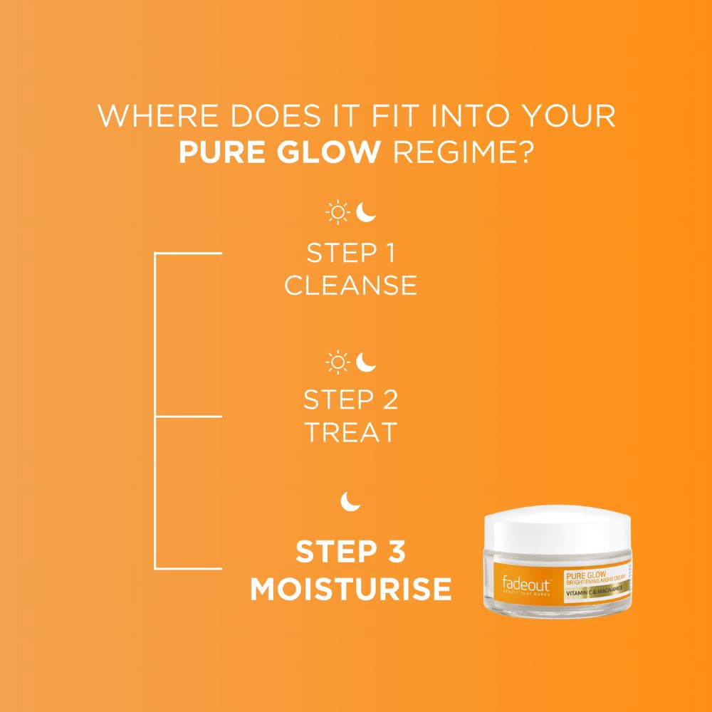 Pure Glow Brightening Night Cream - Fade Out Skincare