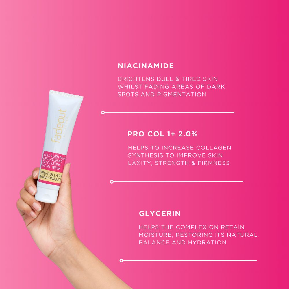 Collagen Boost Brightening Facial Wash - Fade Out Skincare