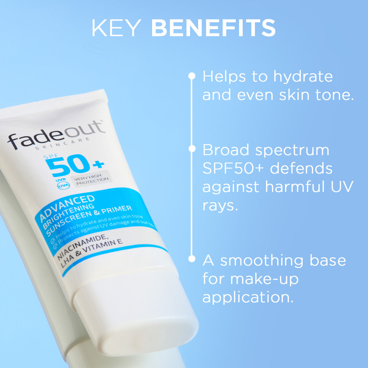 Advanced Brightening Sunscreen & Primer SPF50+ - Fade Out Skincare
