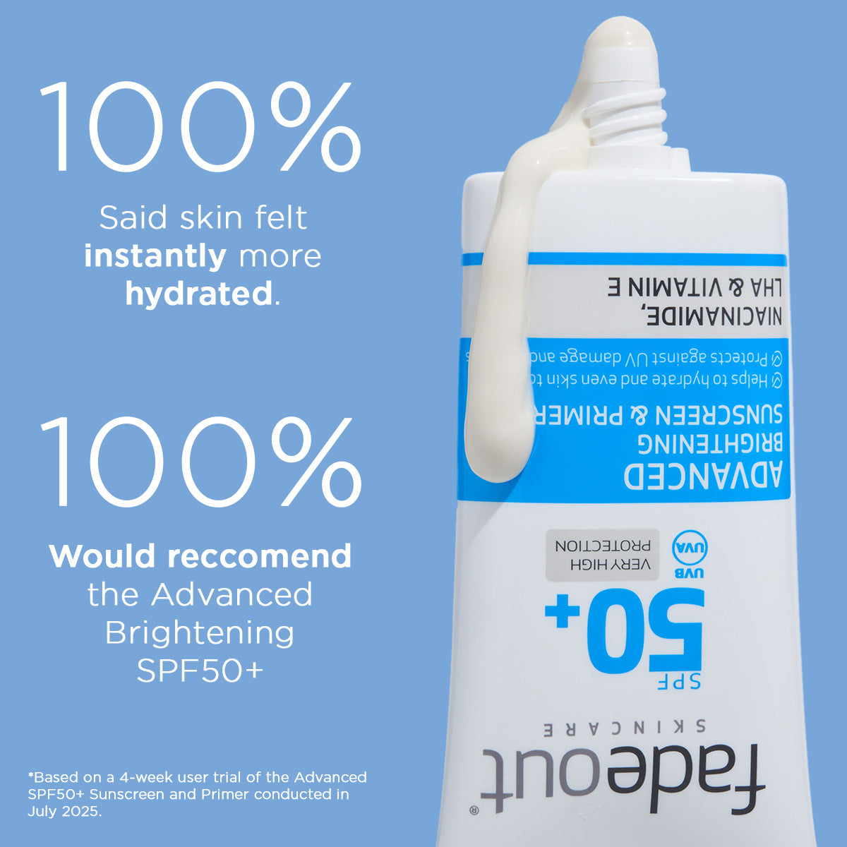 Advanced Brightening Sunscreen & Primer SPF50+ - Fade Out Skincare