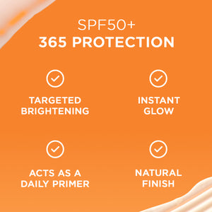 Pure Glow Brightening Sunscreen & Primer SPF50+ - Fade Out Skincare