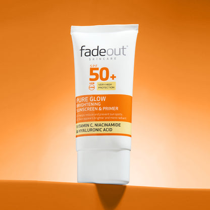 Pure Glow Brightening Sunscreen & Primer SPF50+ - Fade Out Skincare