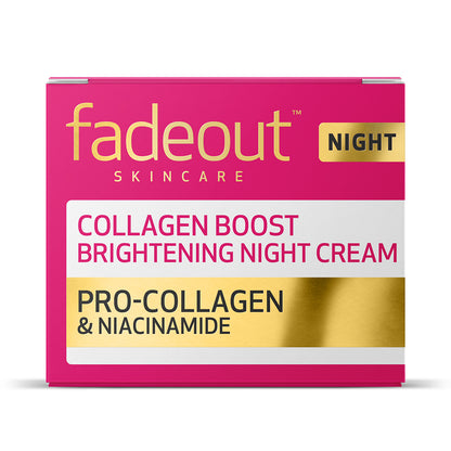 Collagen Boost Brightening Night Cream - Fade Out Skincare